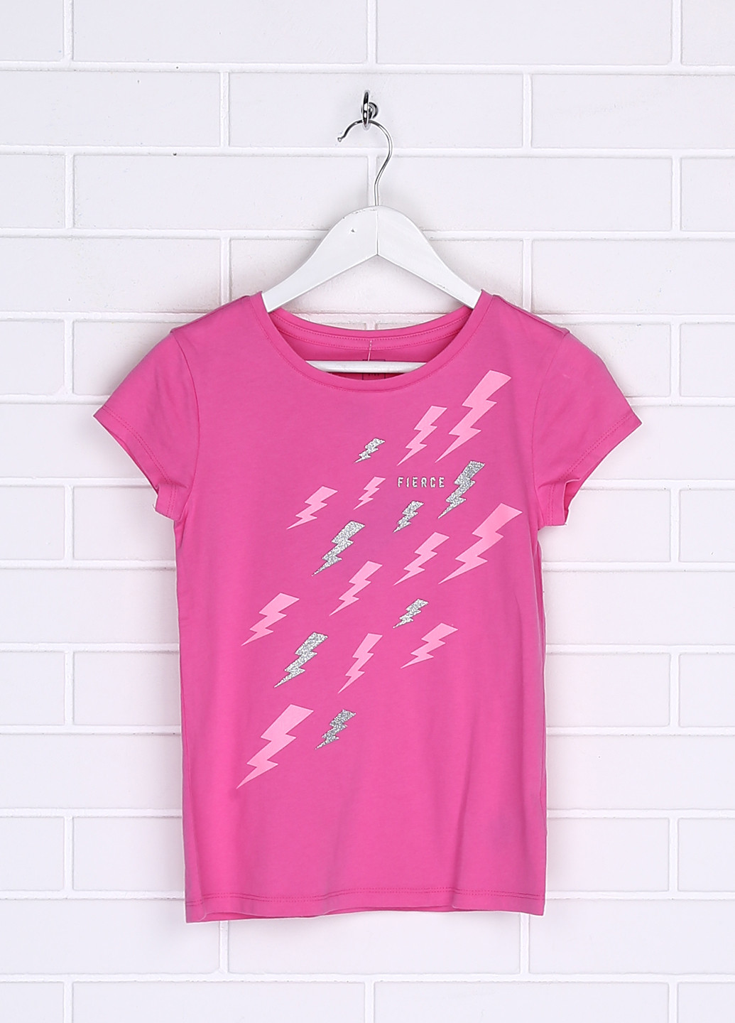 Розово-лиловая летняя футболка Gap