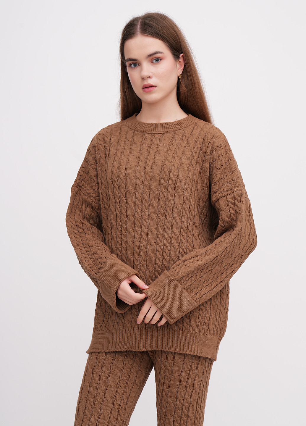 Светло-коричневый демисезонный свитер EQUILIBRI