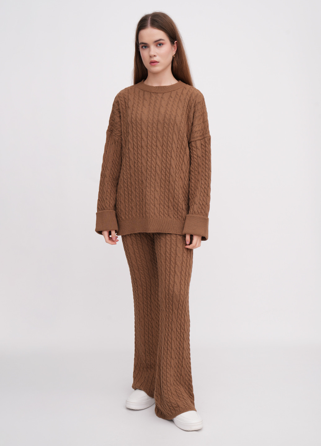 Светло-коричневый демисезонный свитер EQUILIBRI