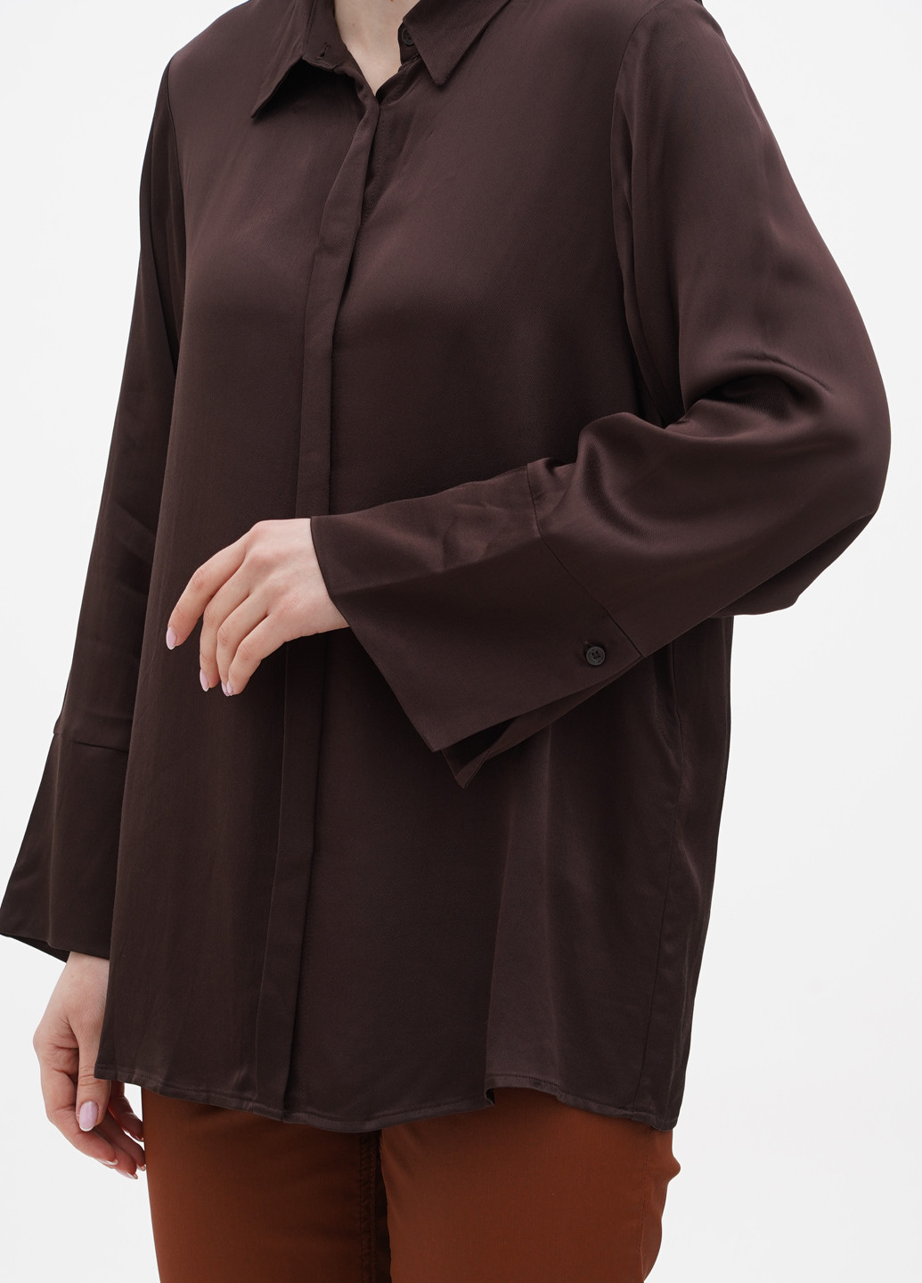 Темно-коричнева блуза Comma