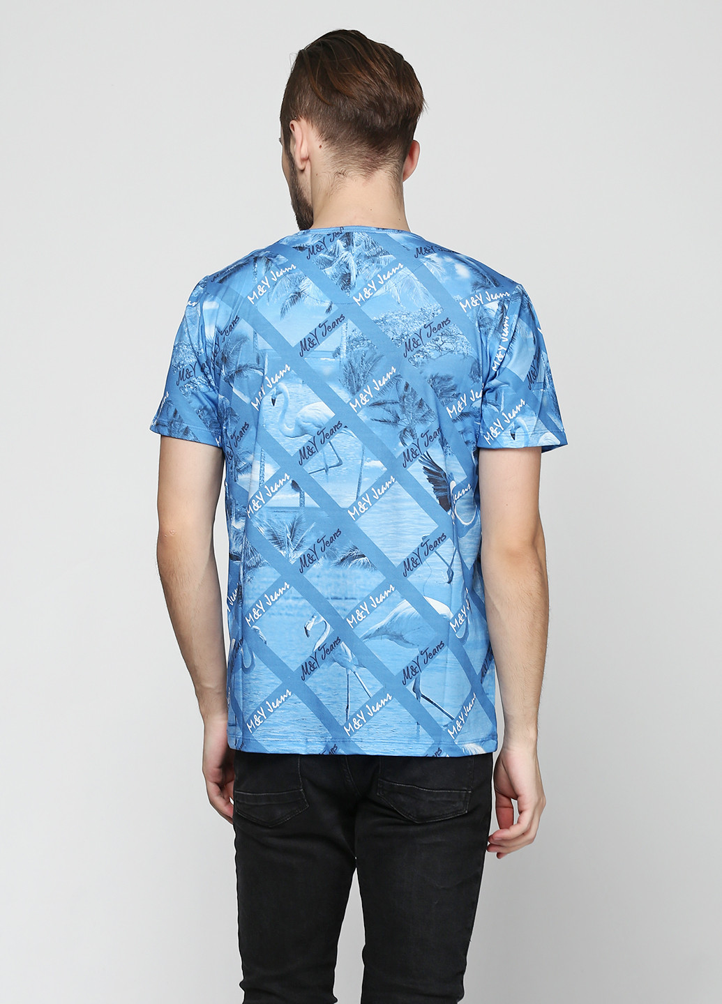 Голубая футболка MSY
