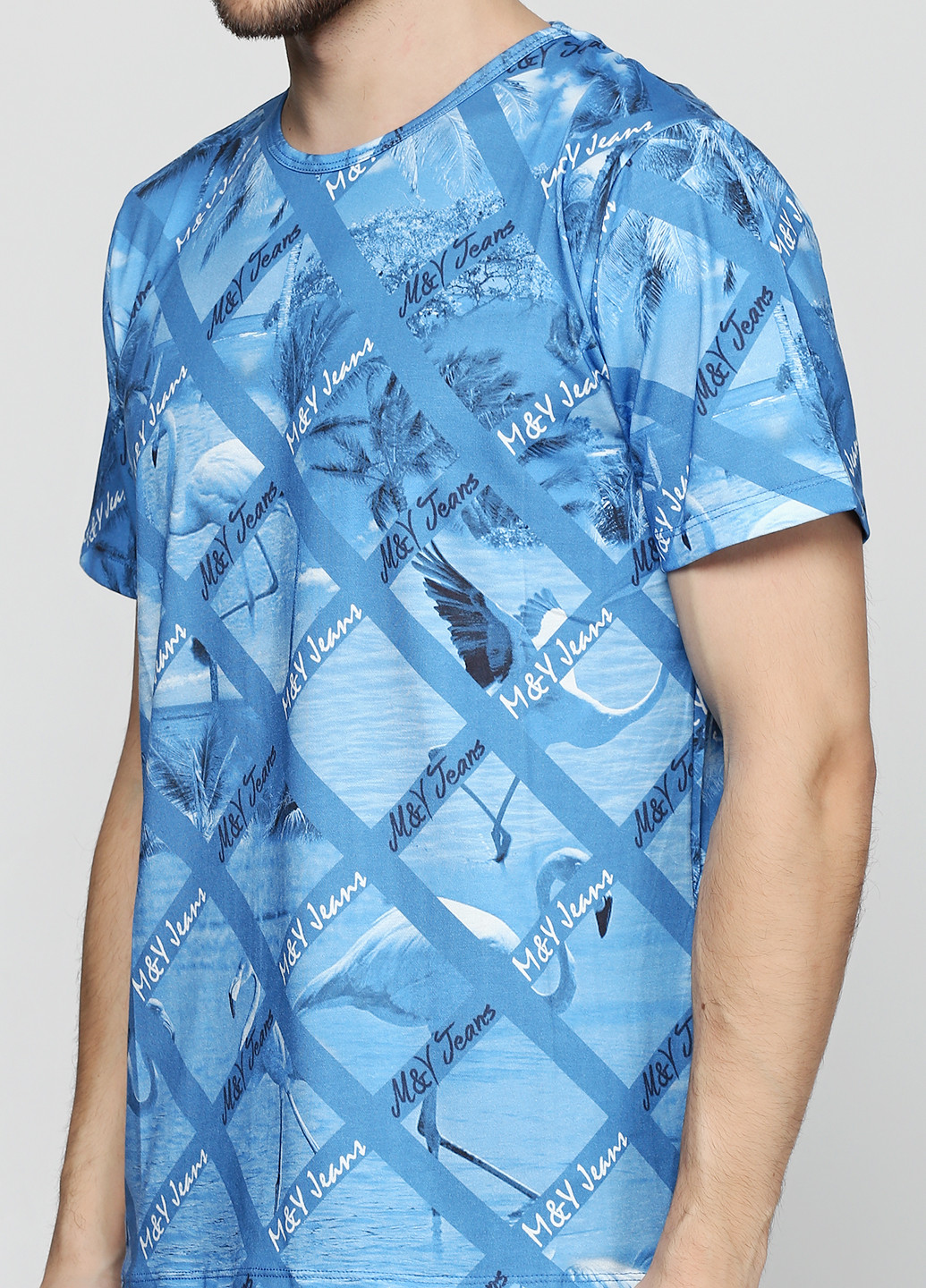 Голубая футболка MSY