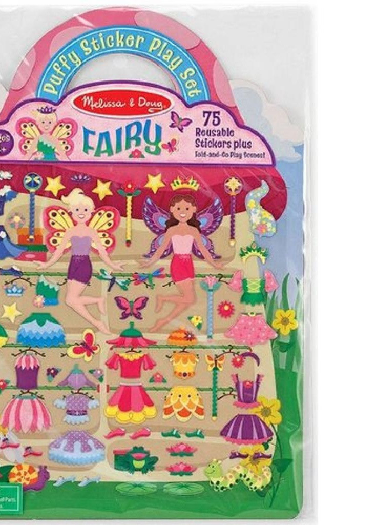 Набор для творчества Объемные многоразовые наклейки Феи (MD19414) Melissa&Doug (202374271)
