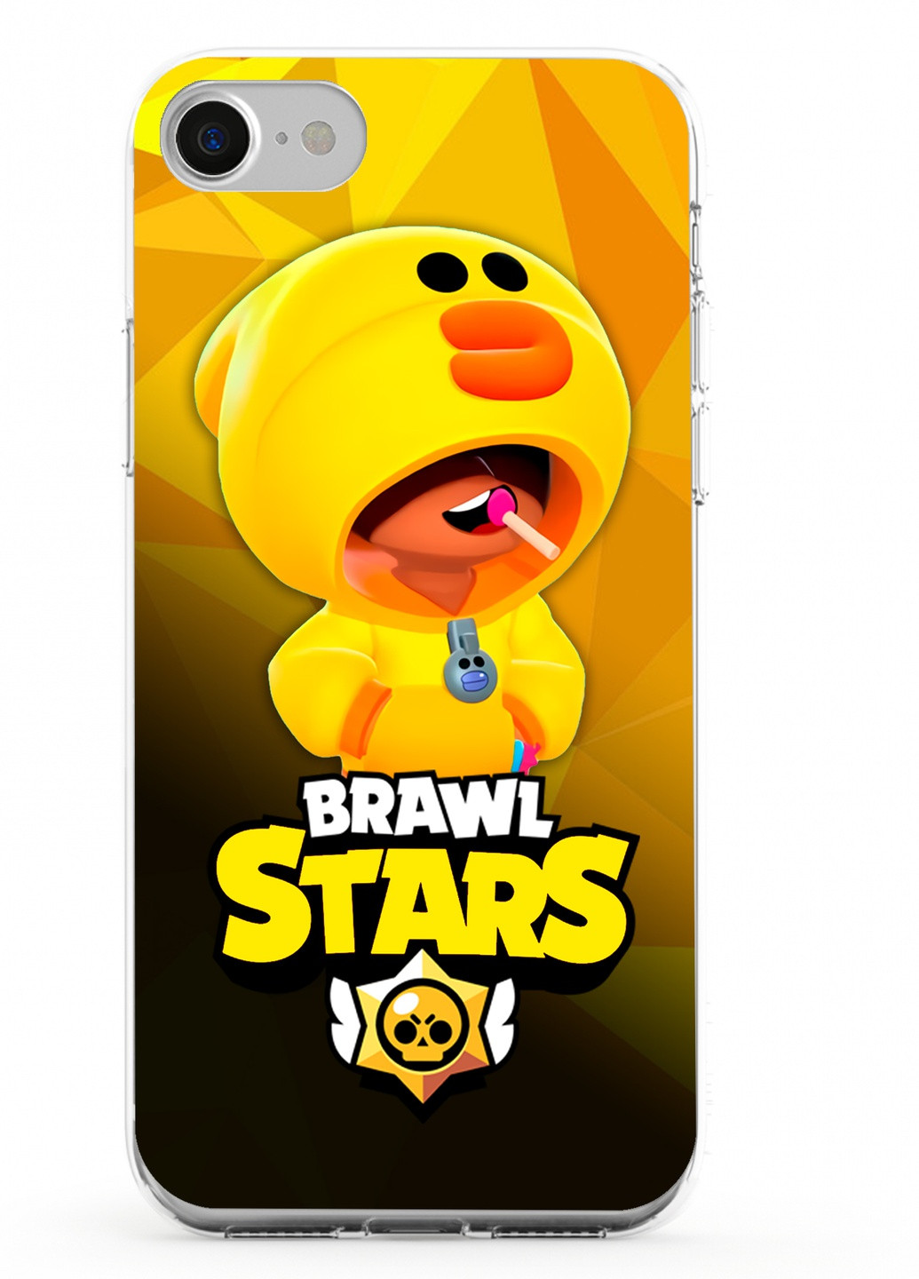 Чохол силіконовий Apple Iphone 8 Леон Качка Курча Бравл Старс (Leon Sally Brawl Stars) (6151-1020) MobiPrint (219283973)