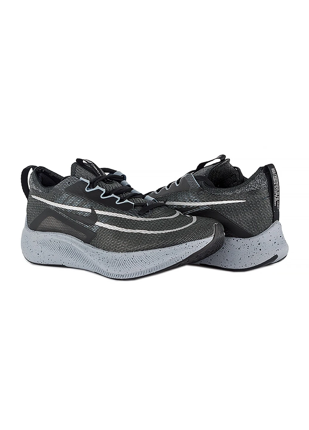 Чорні кросівки zoom fly 4 демісезон Nike