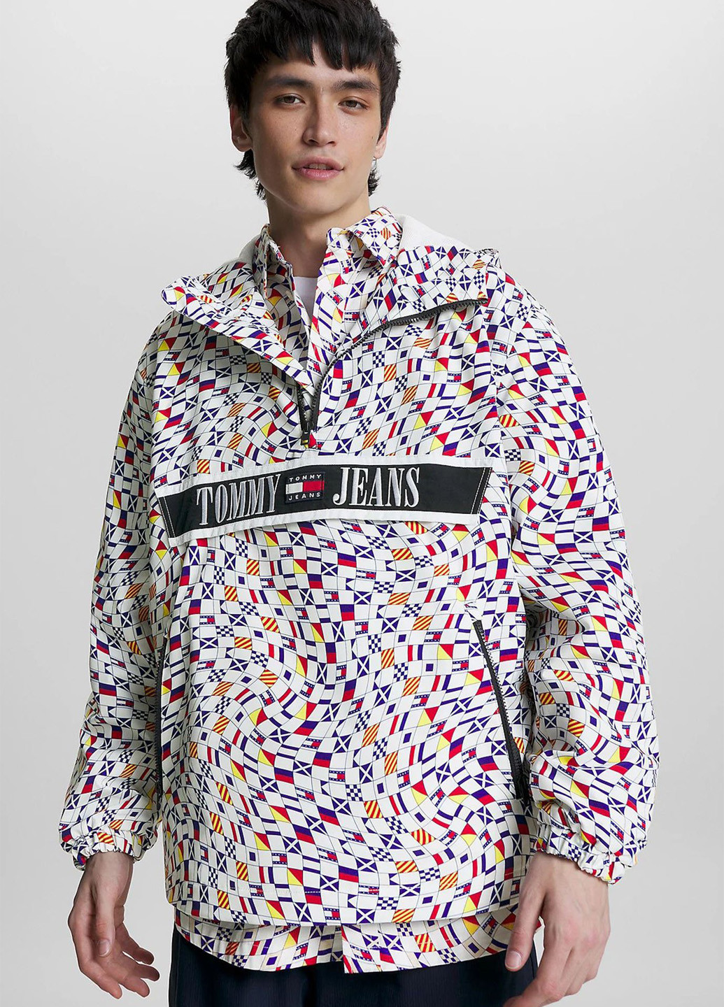 Комбинированная демисезонная ветровка Tommy Jeans