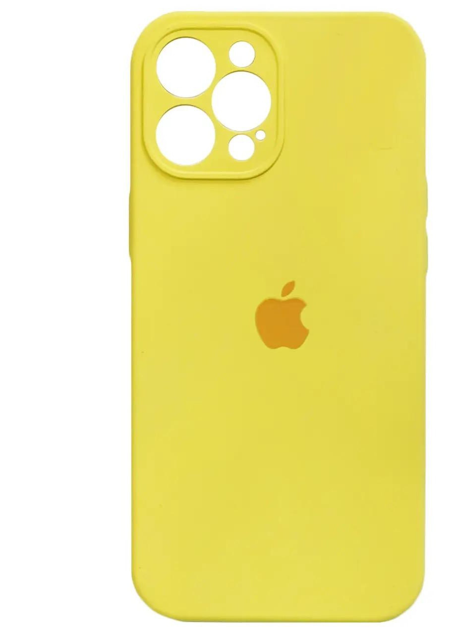 Силиконовый Чехол Накладка Закрытая Камера Silicone Case Full Camera Для iPhone 13 Pro Yellow No Brand (254091893)