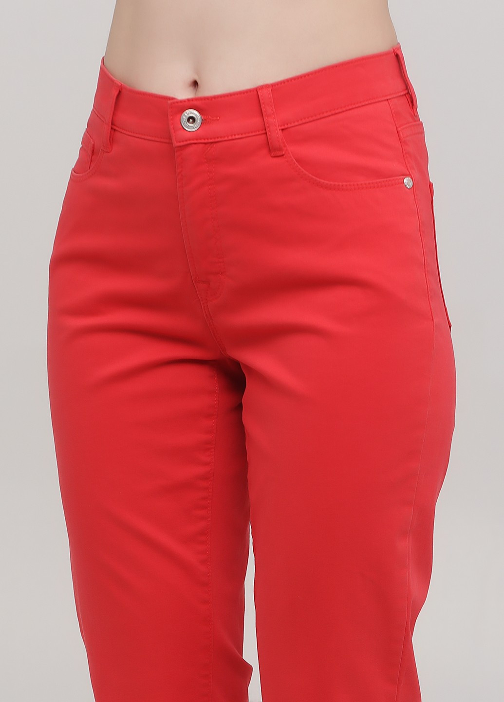 Красные кэжуал демисезонные прямые брюки Lagrand