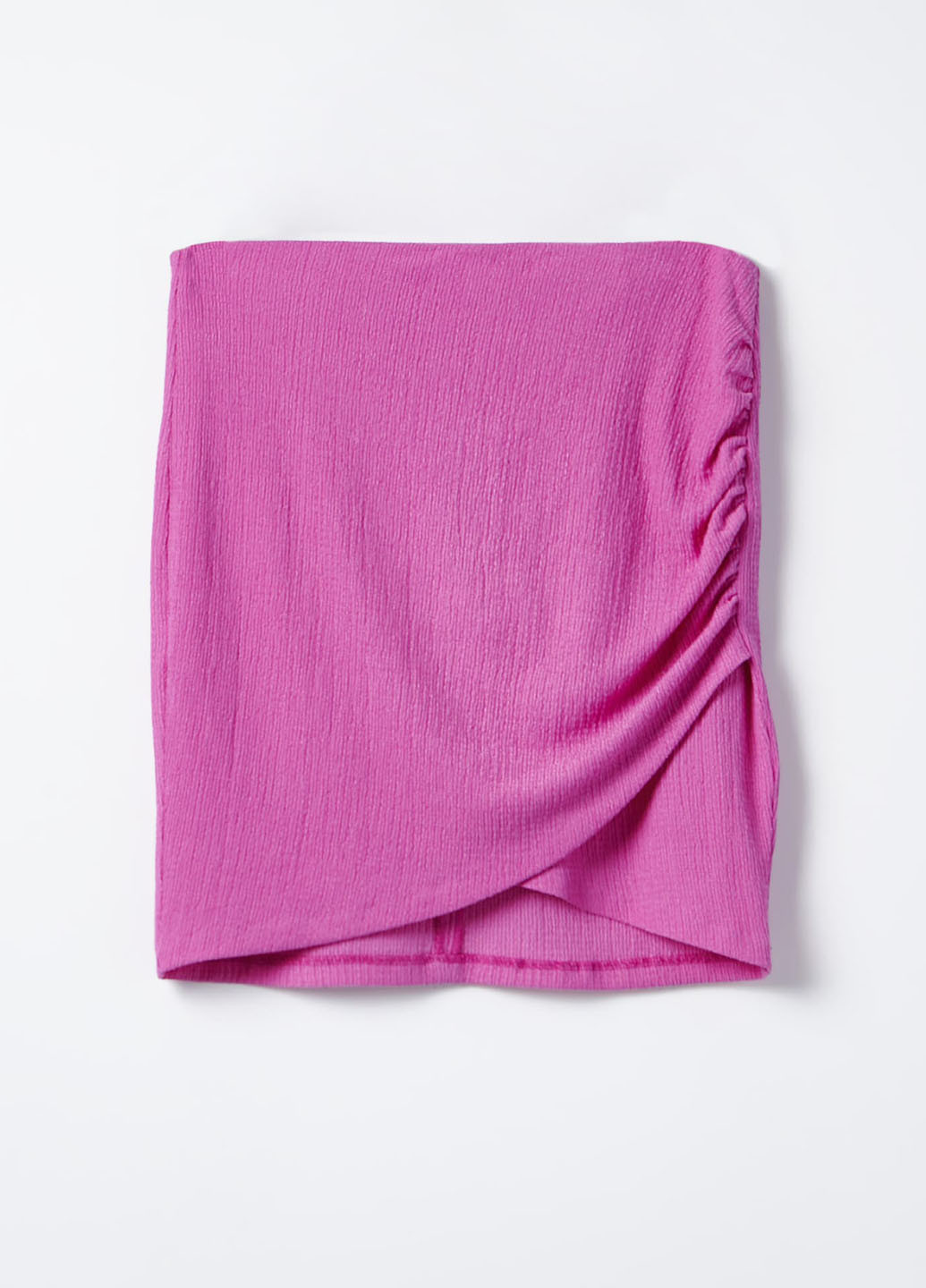 Розовая кэжуал однотонная юбка Mohito на запах