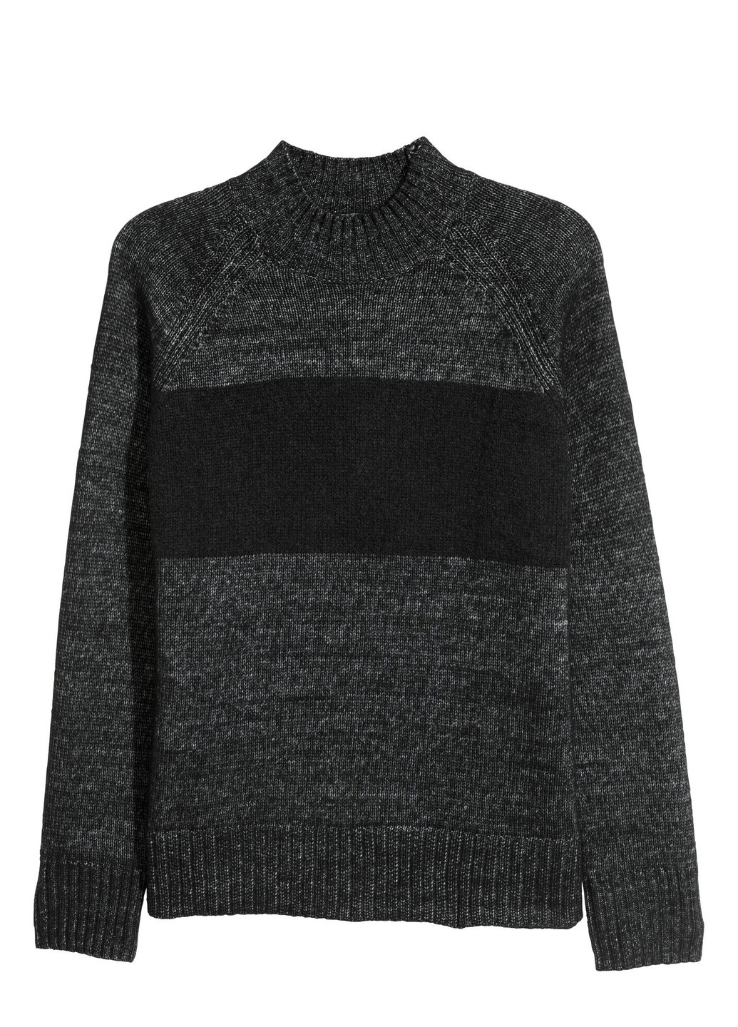 Темно-сірий зимовий светр шерсть бленд H&M