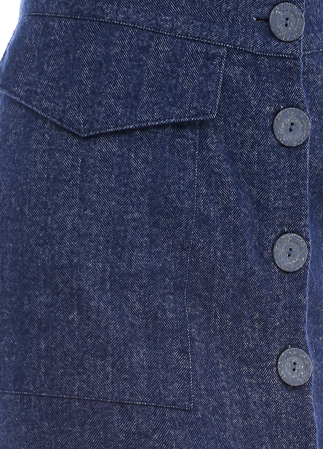 Темно-синяя джинсовая юбка AURA макси