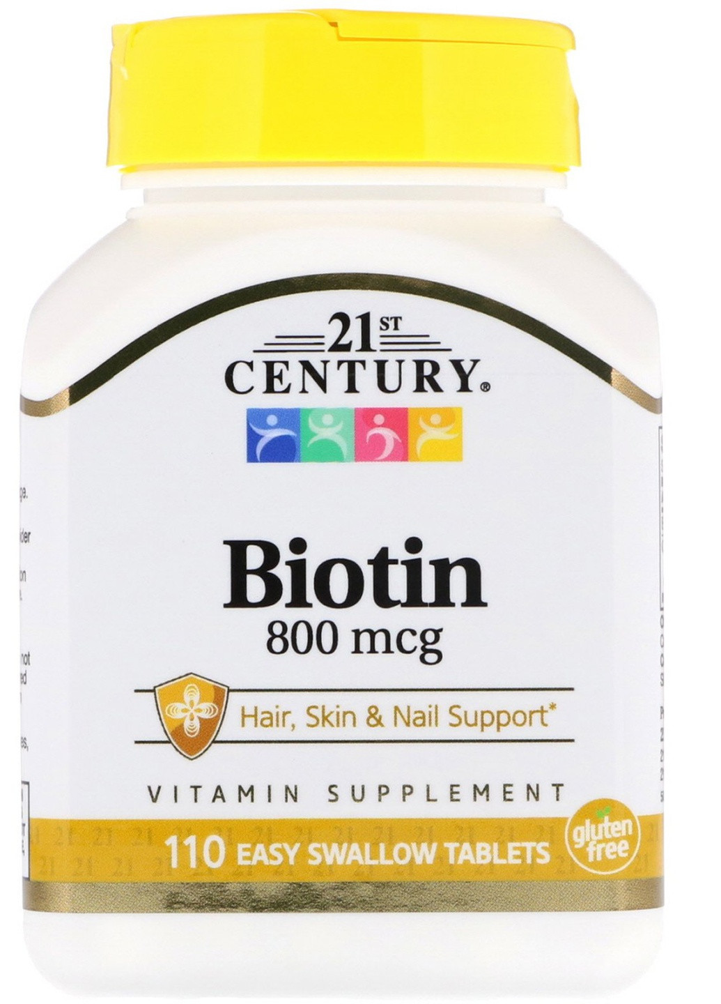 Биотин Biotin 800 mcg 110 Easy Swallow Tablets 21st Century (256225049)