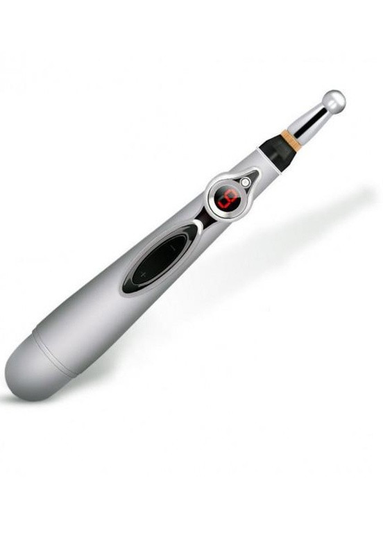 Акупунктурний масажер у формі ручки 628 сталевий No Brand (251728307)