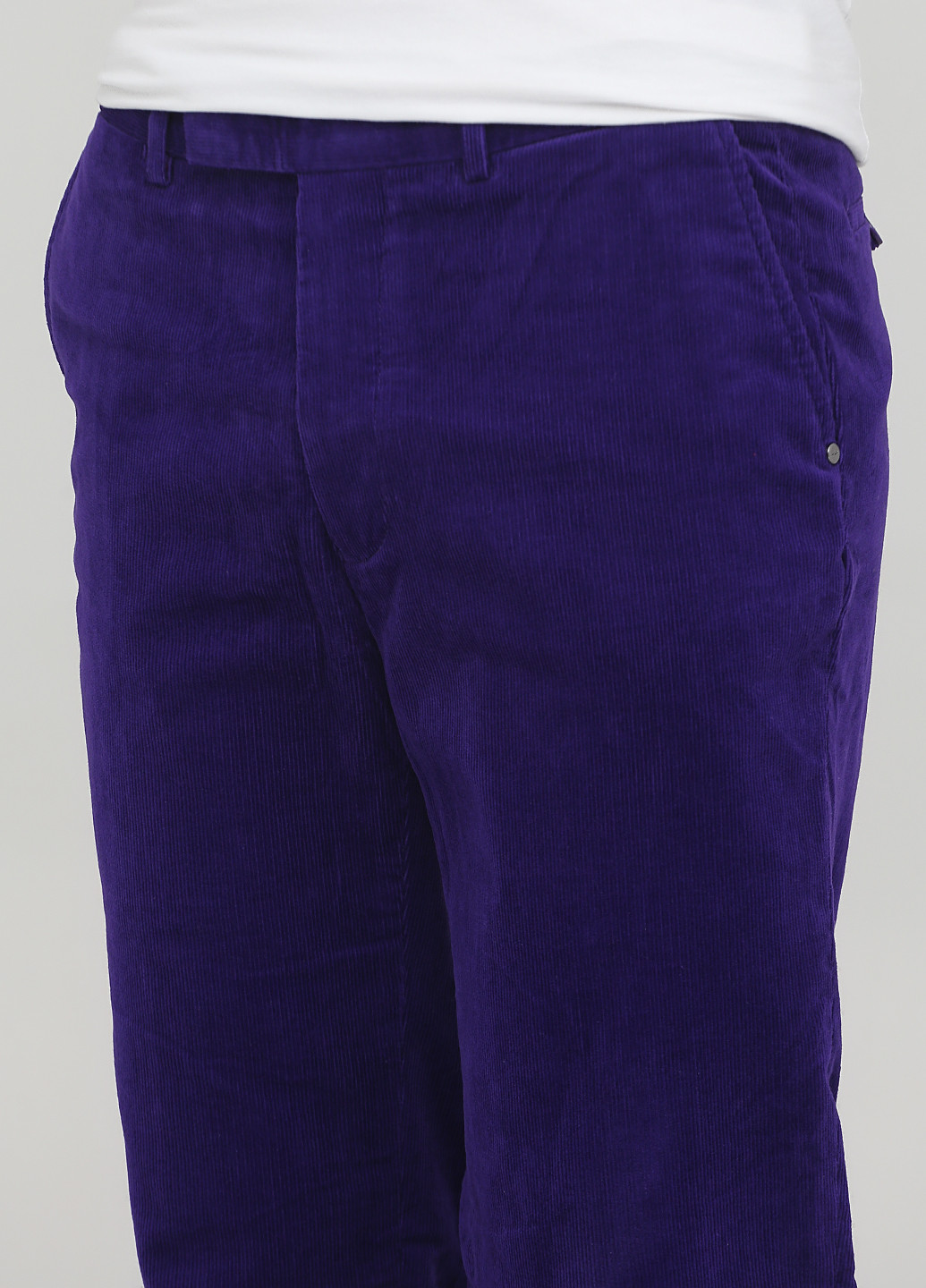 Фиолетовые кэжуал демисезонные прямые брюки Ralph Lauren