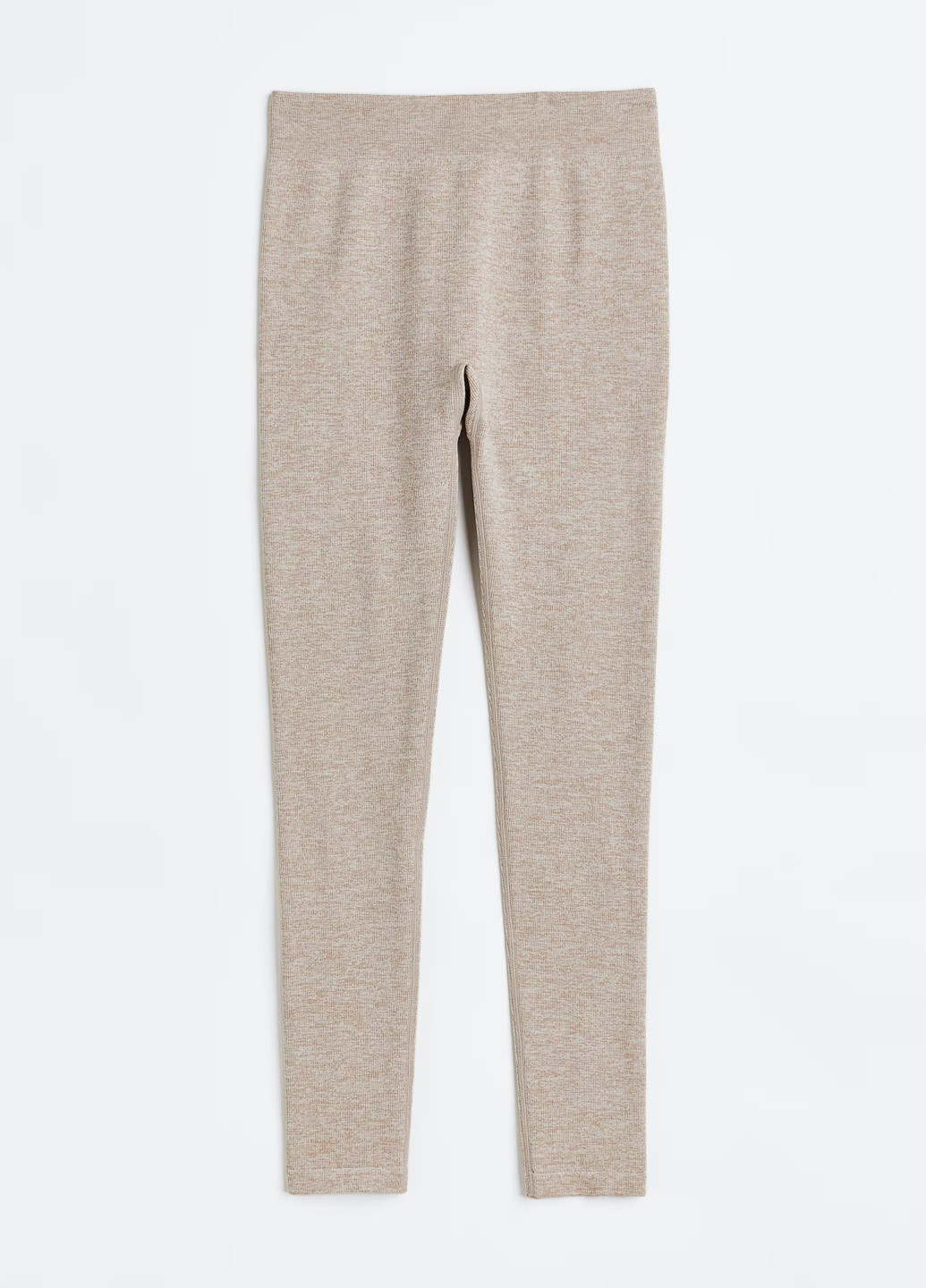 Бежевые демисезонные леггинсы SHEIN