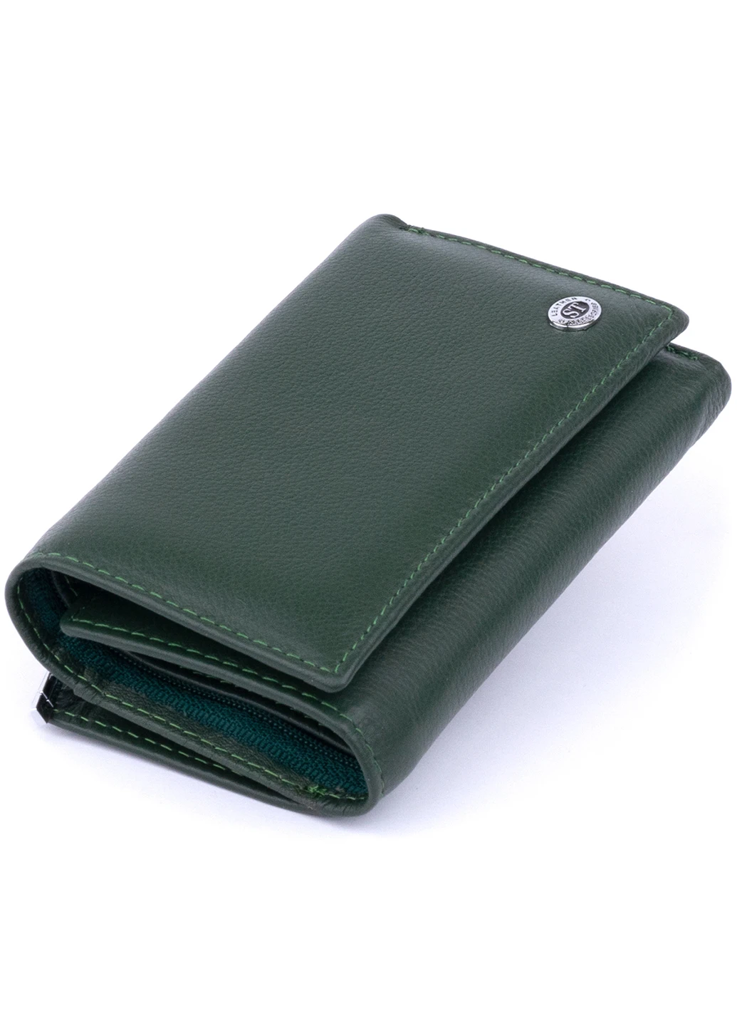 Жіночий шкіряний гаманець 14х8,5х2,5 см st leather (229460784)