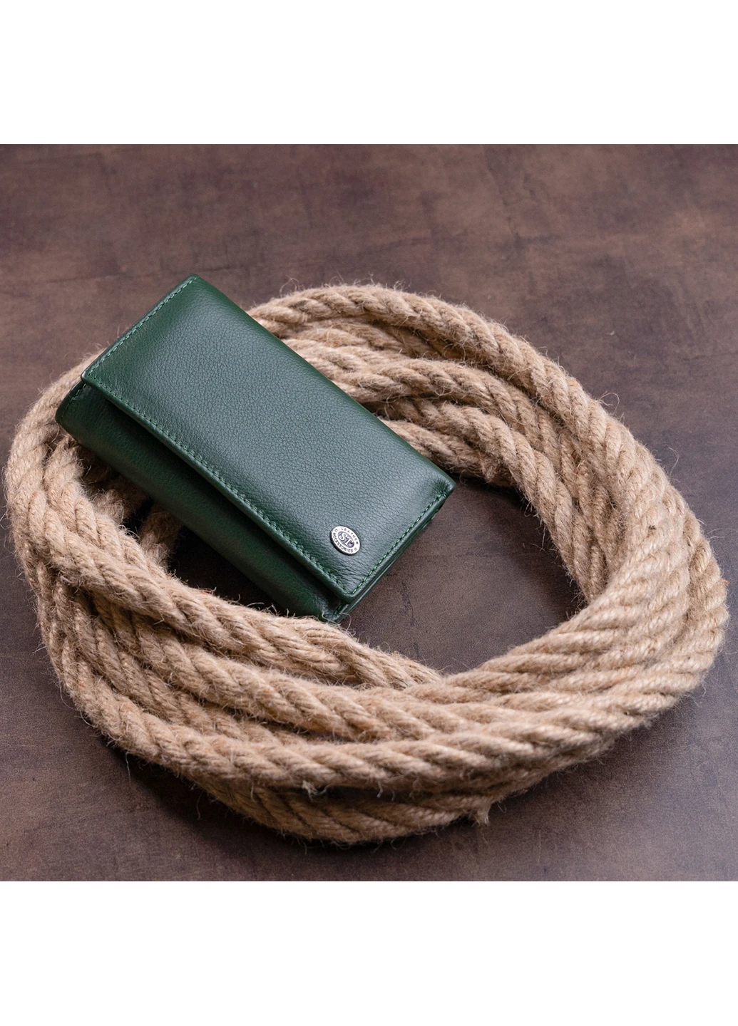 Жіночий шкіряний гаманець 14х8,5х2,5 см st leather (229460784)