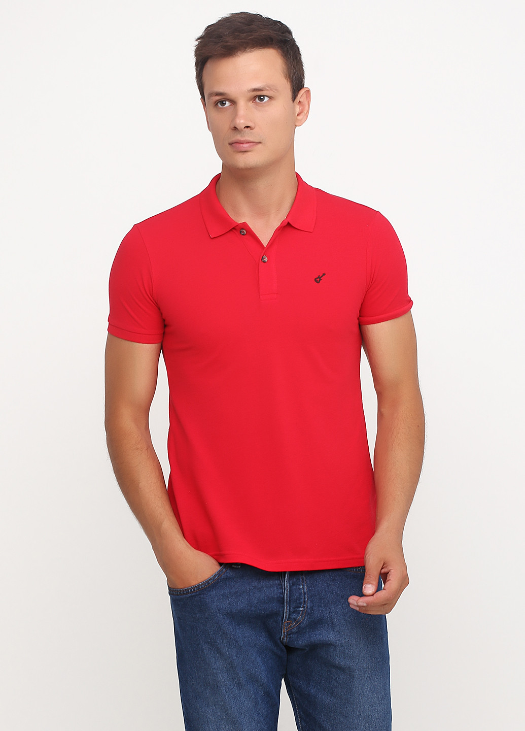 Красная футболка-поло для мужчин KOTON однотонная