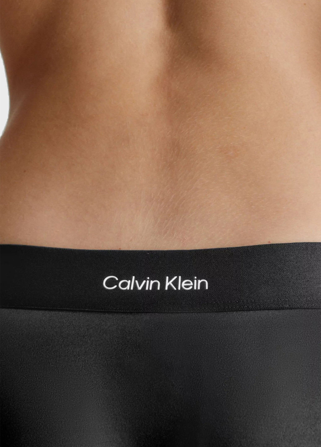 Черные купальные трусики-плавки с логотипом Calvin Klein