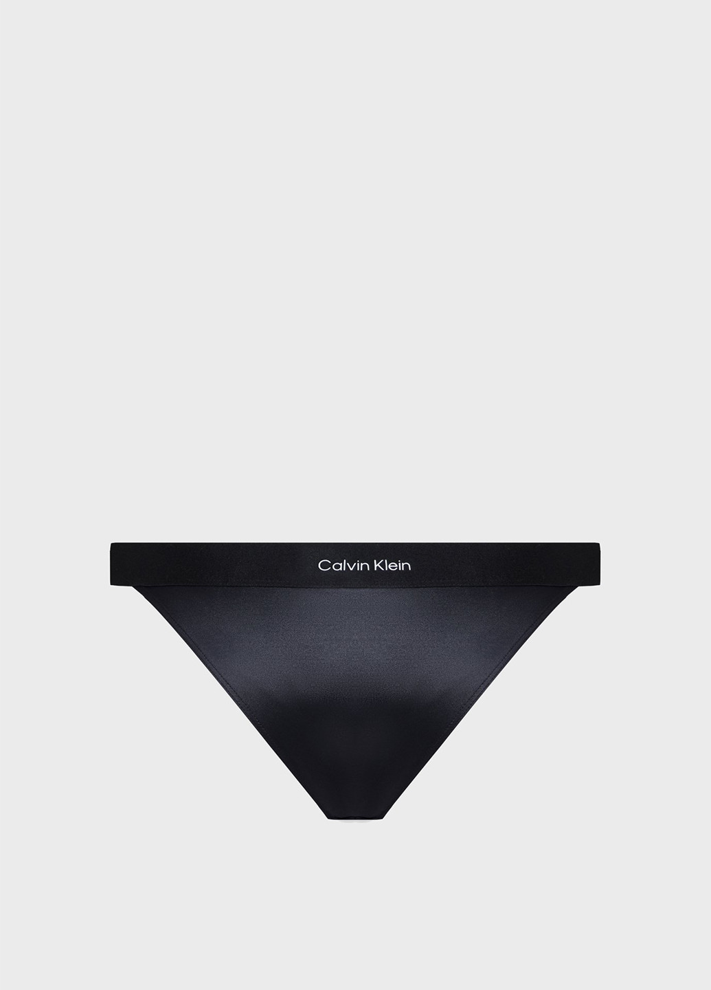 Черные купальные трусики-плавки с логотипом Calvin Klein