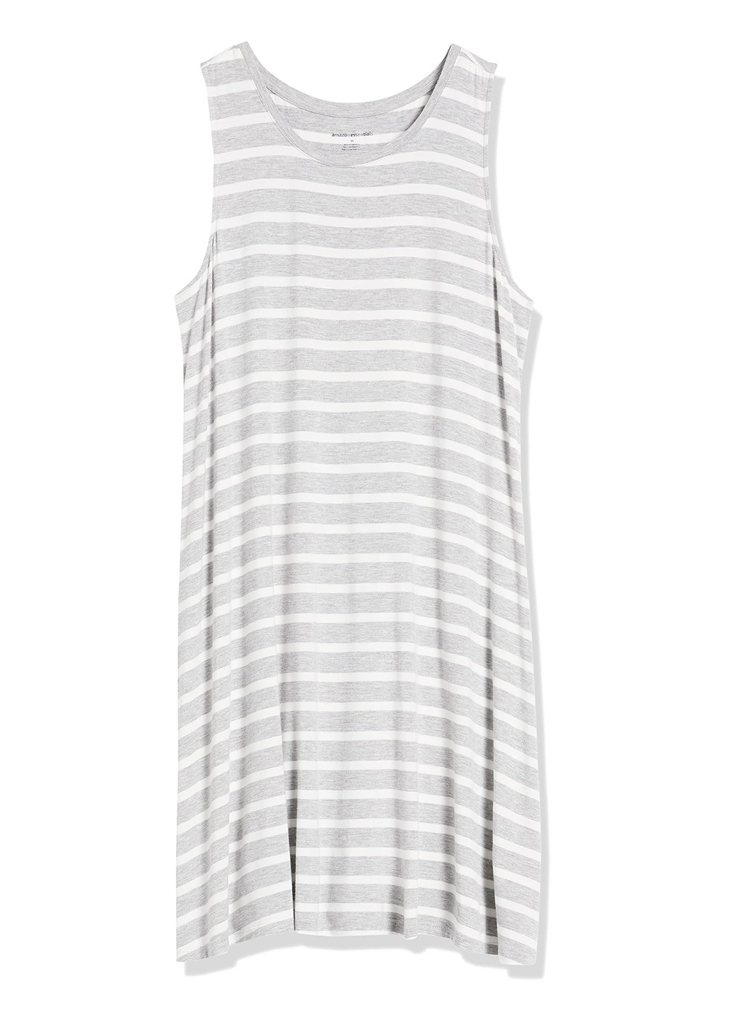Світло-сіра кежуал сукня сукня-майка Amazon Essentials в смужку