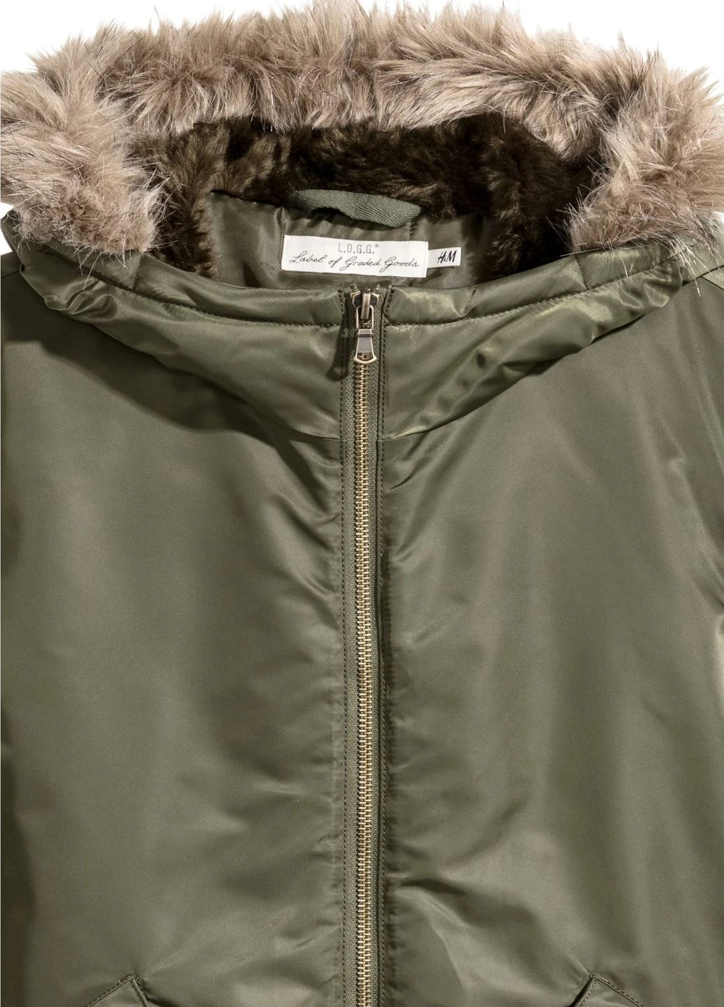 Оливкова (хакі) демісезонна куртка H&M