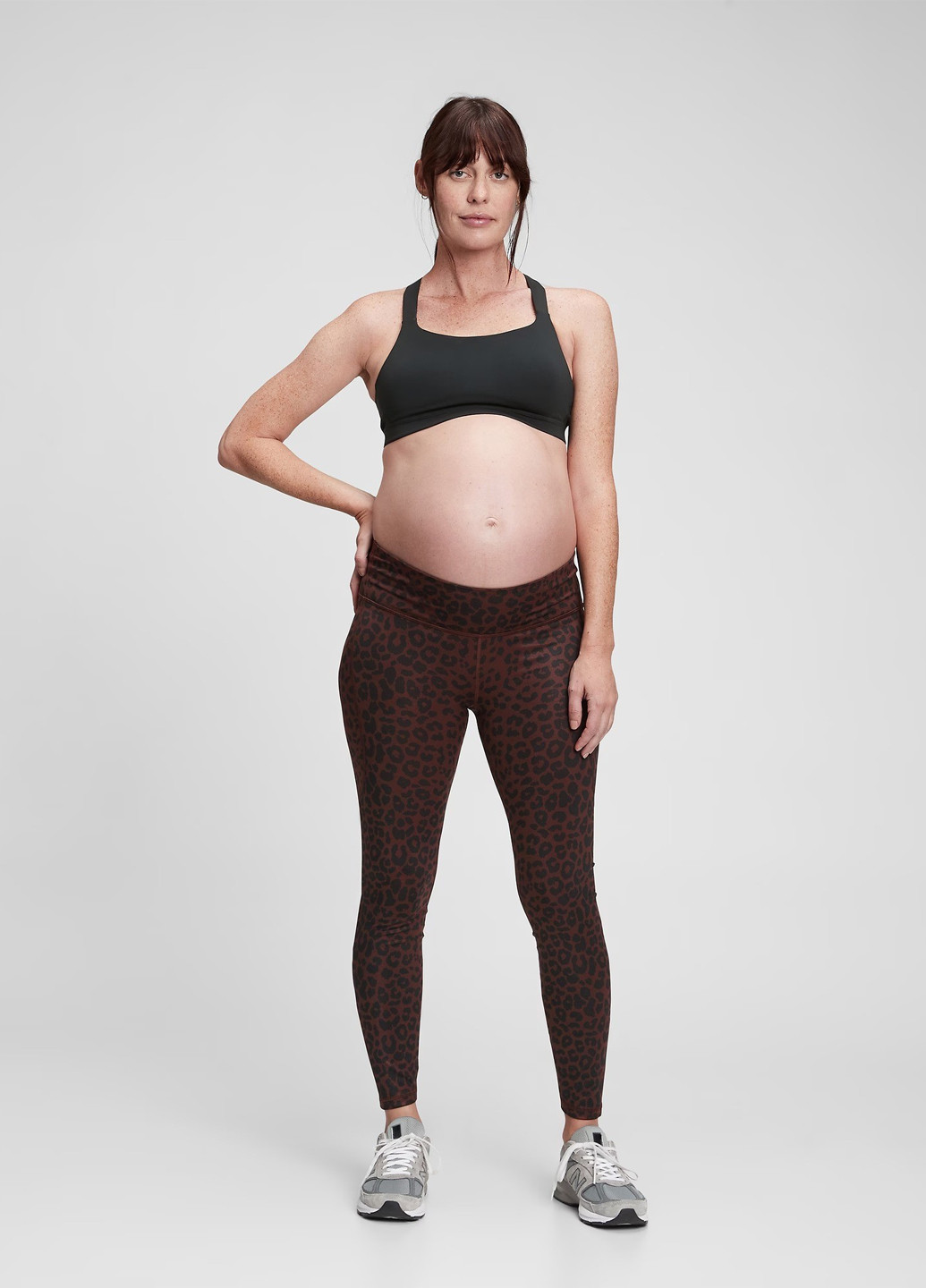 Коричневые демисезонные леггинсы Gap