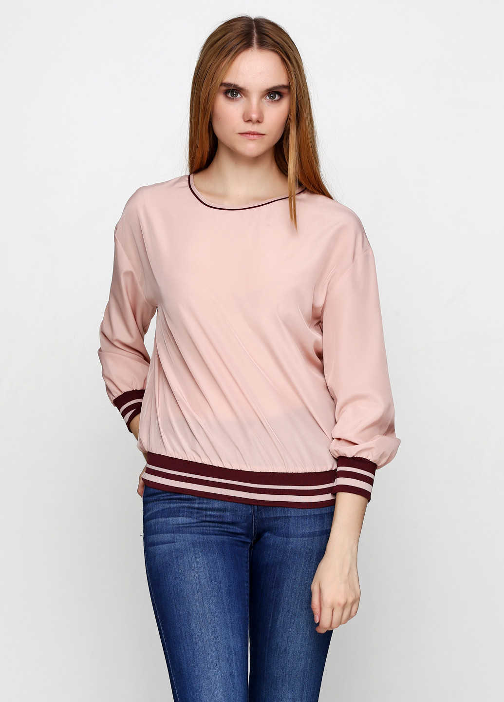 Бледно-розовая демисезонная блуза Zara