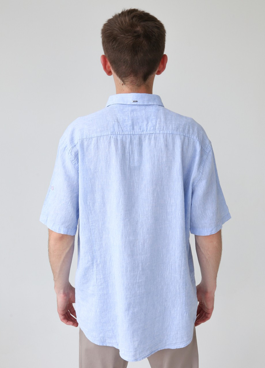 Голубой кэжуал рубашка Jean Piere