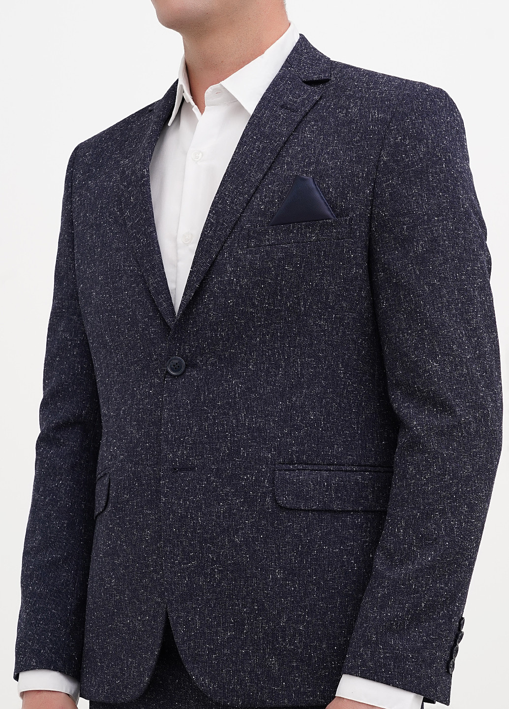 Синий демисезонный костюм (пиджак, брюки) брючный Federico Cavallini