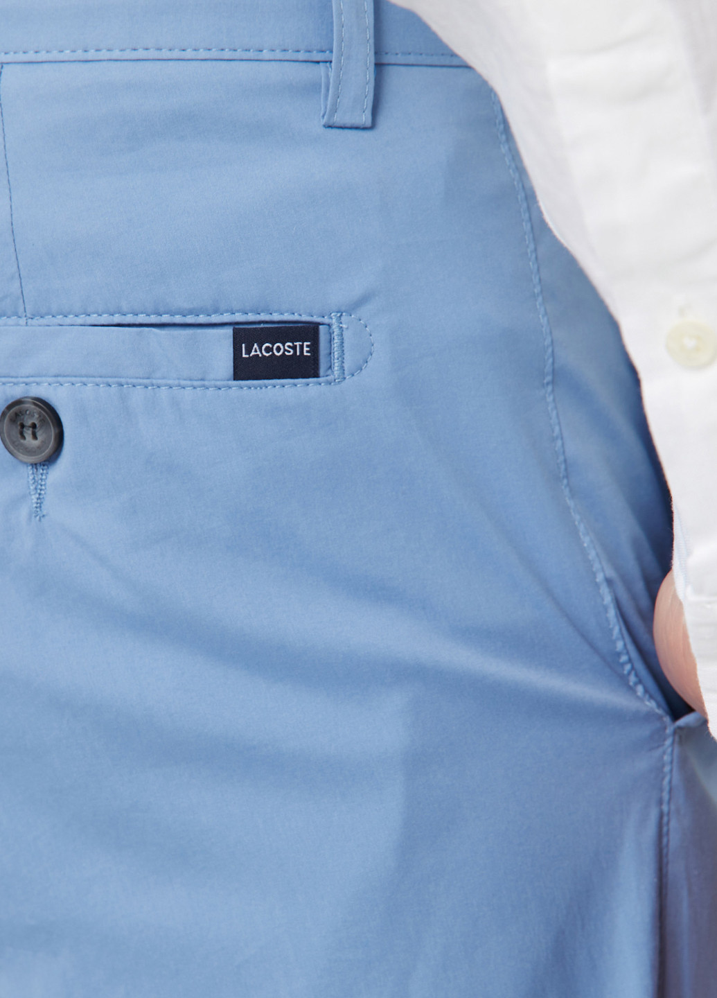 Голубые кэжуал демисезонные чиносы брюки Lacoste