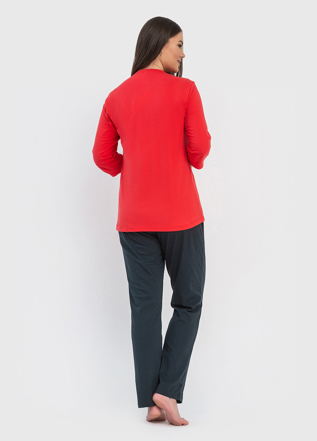Красный женская пижама больших размеров N.EL.