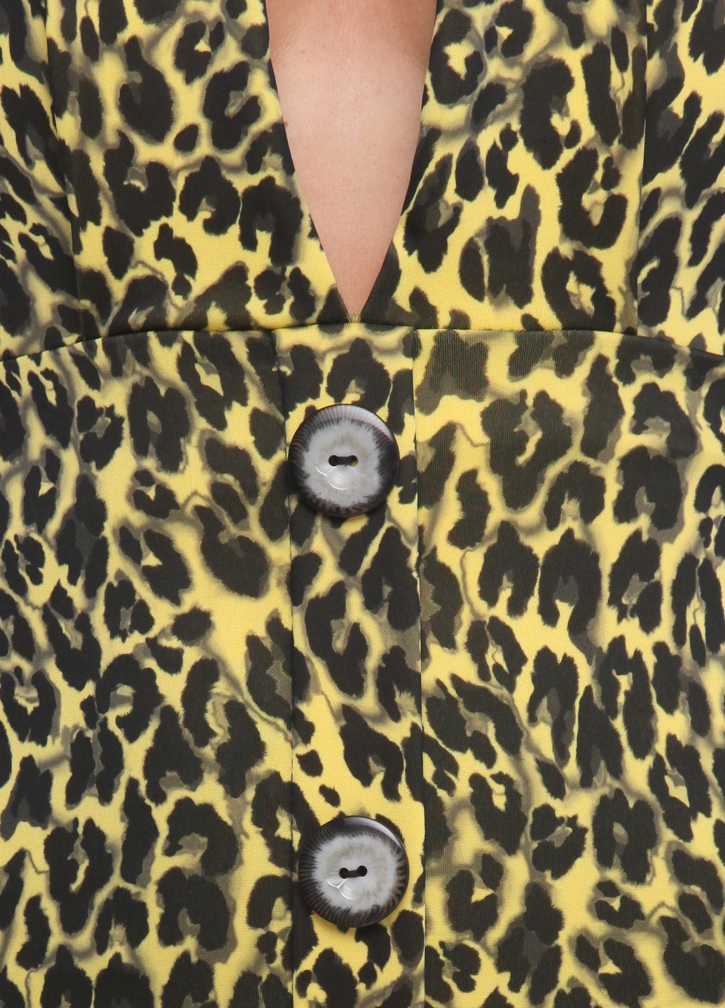 Желтое кэжуал платье Boohoo леопардовый