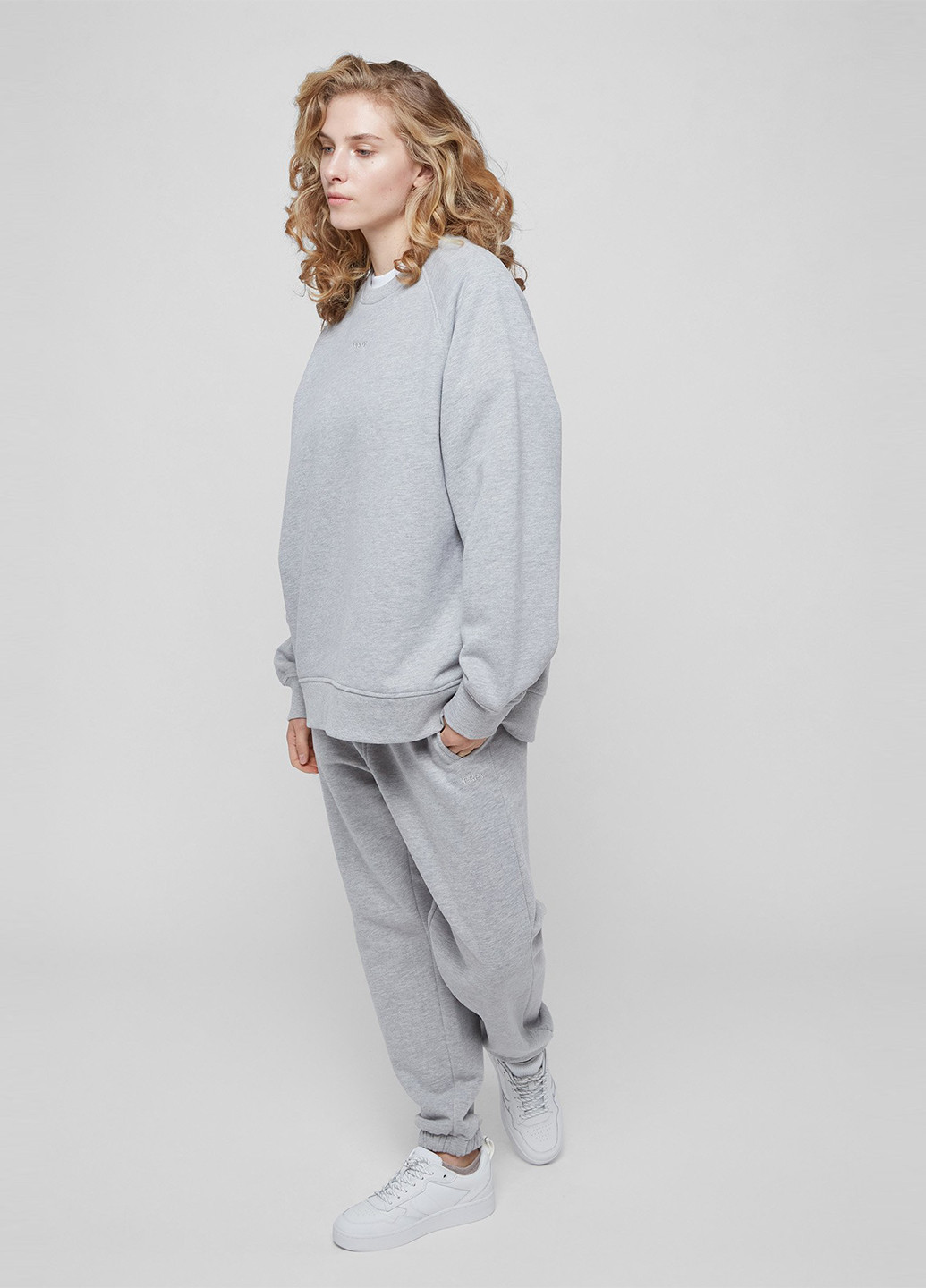 Сірий світшот PRPY меланж вишивка (268829181)