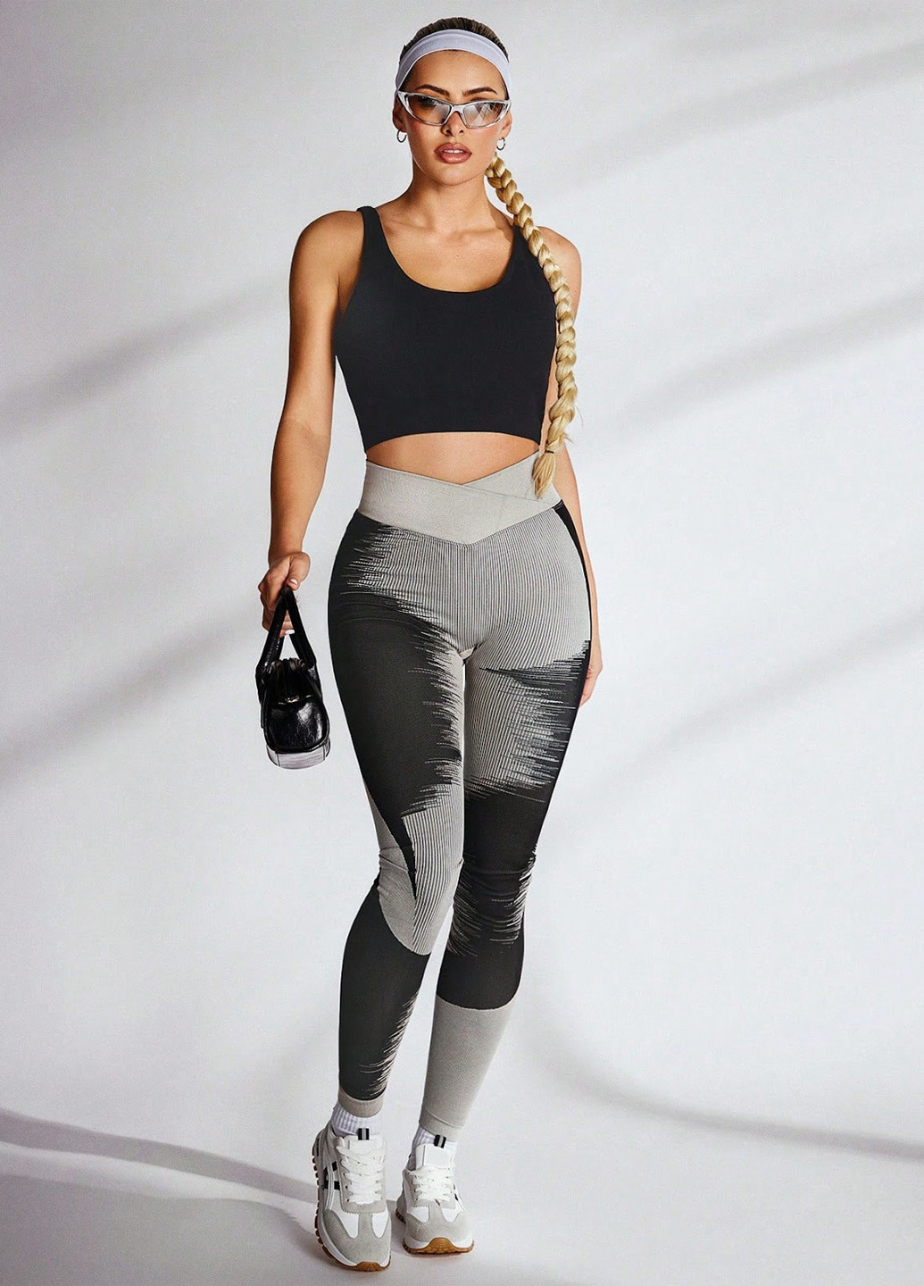 Комбинированные демисезонные леггинсы SHEIN