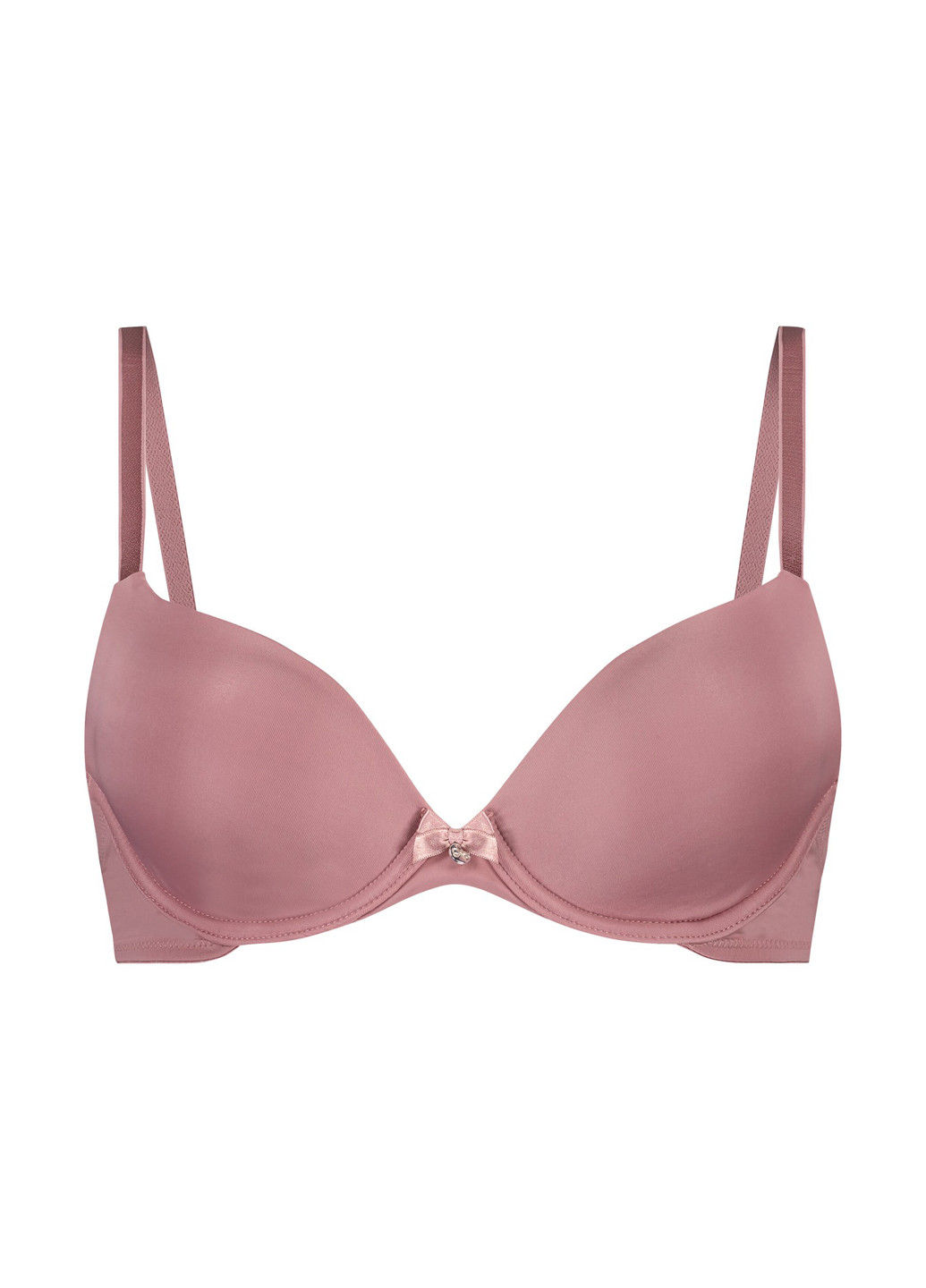 Розово-коричневый балконет бюстгальтер Hunkemoller с косточками полиамид