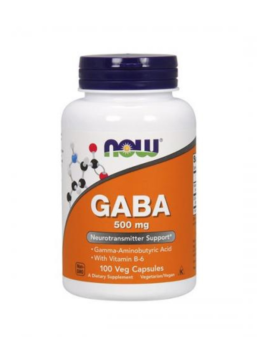 Гамма-аміномасляна кислота для нервової системи GABA 500mg - 100vcaps Now Foods (251463006)