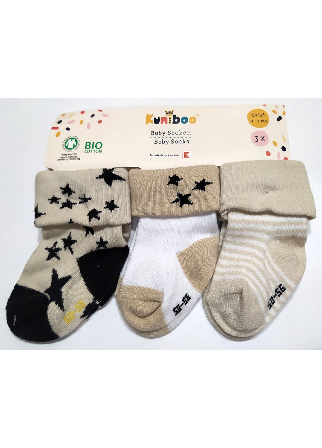 Бежеві шкарпетки (3 пари) Kuniboo всесезон (251448014)