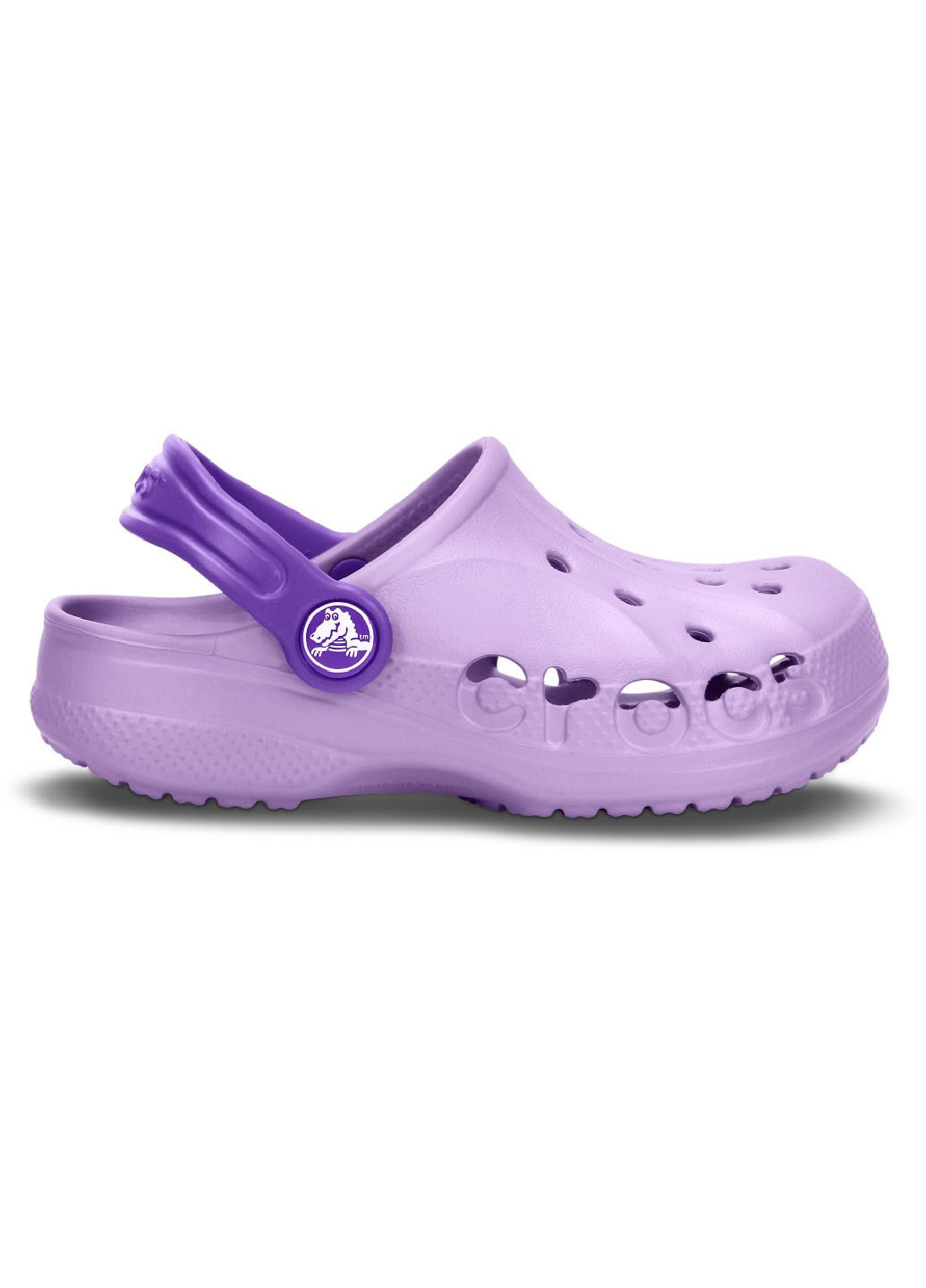 Фиолетовые детские сабо Crocs