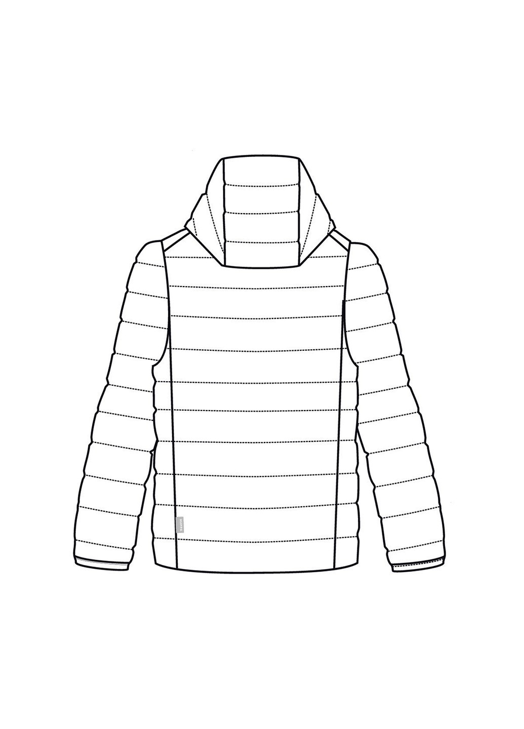 Черная зимняя куртка демисезонная stevo 2 Huppa