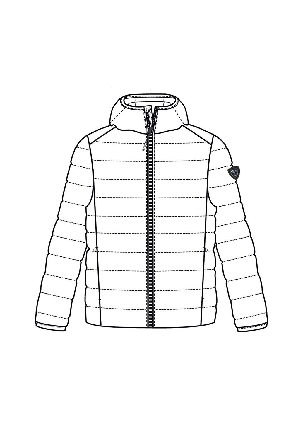 Черная зимняя куртка демисезонная stevo 2 Huppa