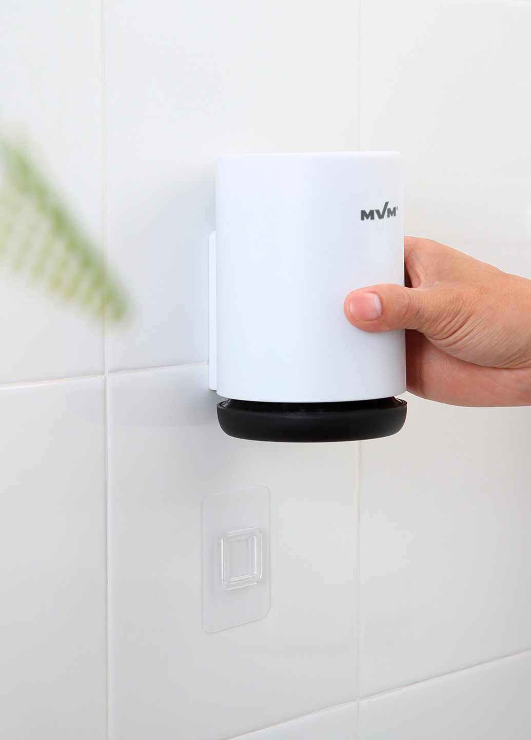 Йоржик для унітазу з силіконовою щіткою клейкий настінний, 41х9 см MVM (252810371)