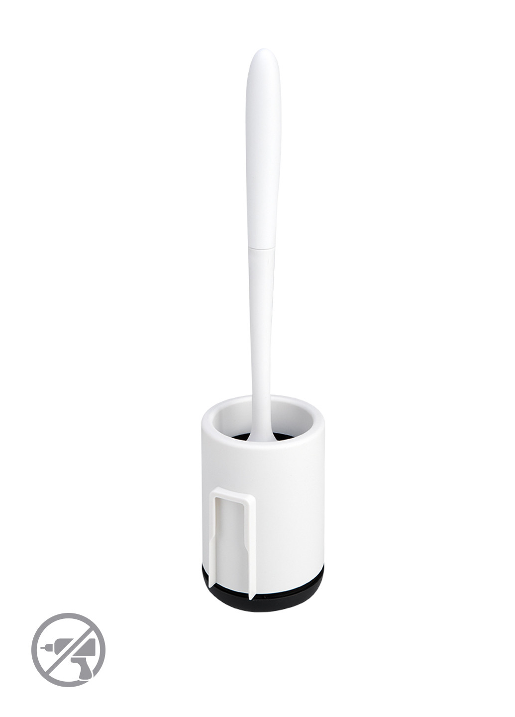 Йоржик для унітазу з силіконовою щіткою клейкий настінний, 41х9 см MVM (252810371)