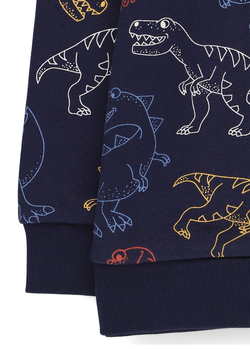 C&A свитшот динозавр темно-синий кэжуал хлопок