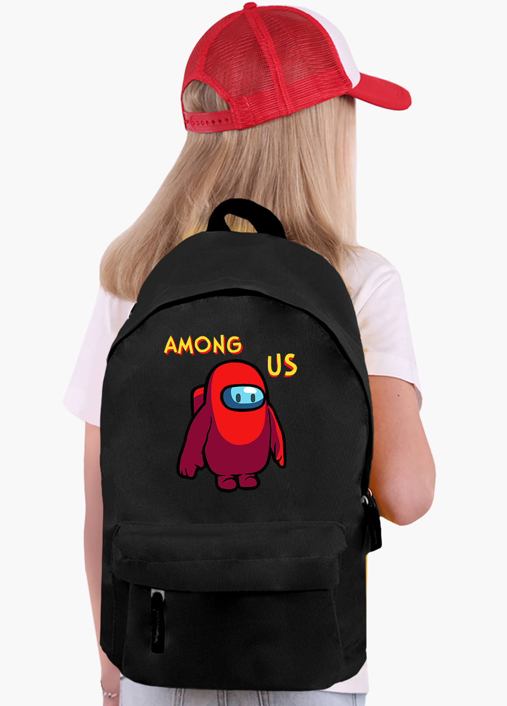 Детский рюкзак Амонг Ас Красный (Among Us Red) (9263-2411) MobiPrint (217075013)