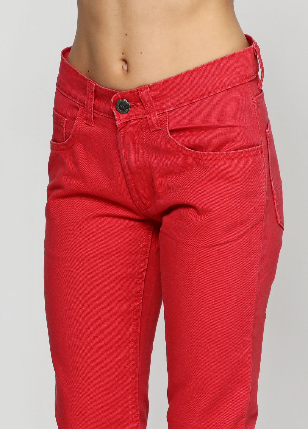 Красные кэжуал летние прямые брюки Cubus