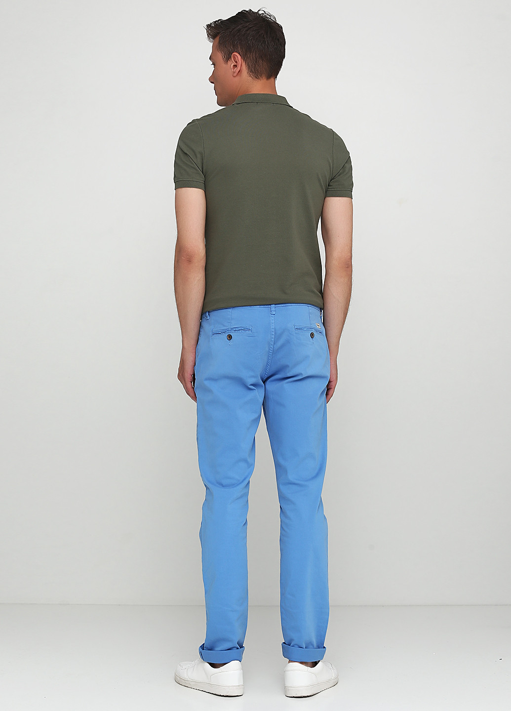 Голубые кэжуал демисезонные со средней талией брюки Pepe Jeans