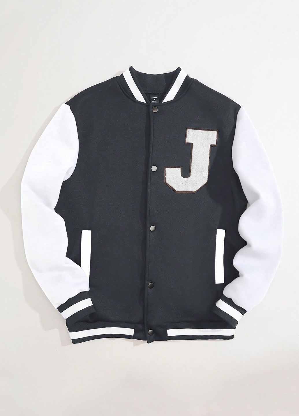 Бомбер SHEIN бейсбольный на кнопках (367005592)