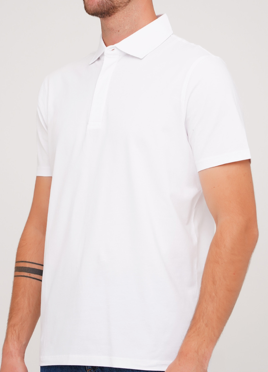 Белая футболка-поло для мужчин Strellson однотонная
