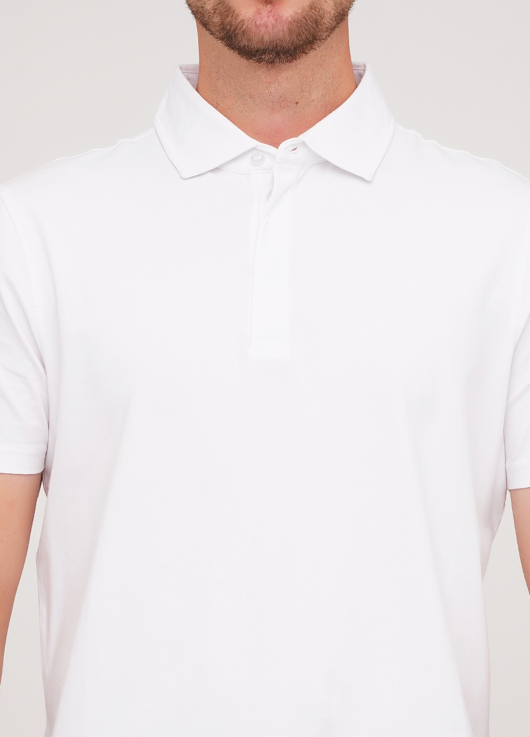 Белая футболка-поло для мужчин Strellson однотонная